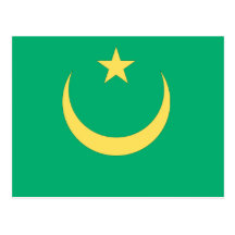 Mauritania Flag Post Cards
