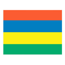 Mauritius Flag Post Card