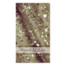 Mauve Sparkles Sparkly Salon Spa Business Card