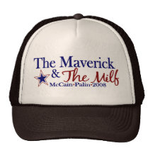 Maverick and Milf (McCain Palin 2008) Mesh Hats