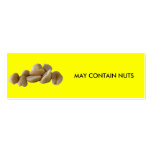 MAY CONTAIN NUTS BUSINESS CARDS