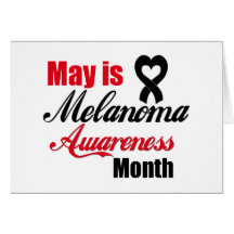 May is Melanoma Awareness Month Ribbon Cards