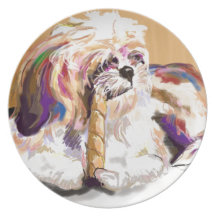 Maya and her boney party plates