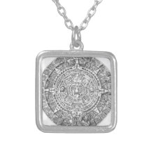 mayan calendar personalised necklace
