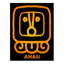 Mayan Calendar Sign Greeting Card - AHAU Post Cards