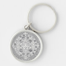 'Mayan Calendar Stone' Keychains