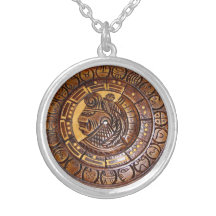 Mayan Calendar with a hole in centre Jewelry