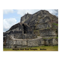 Mayan Sun God Temple, Belise Post Cards