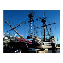 Mayflower II, National Historic Landmark, Plymouth Postcard