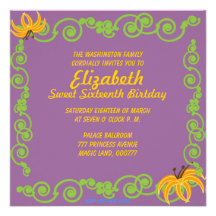 May's Sweet Sixteen Eternal Spring Invitation