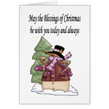 MaytheblessingsofChristmas Card