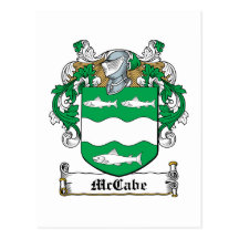 McCabe Family Crest Postcard