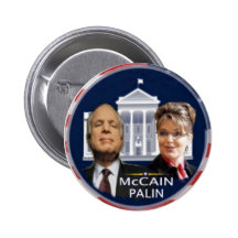 McCain/Palin White House Button