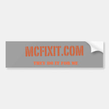 McFix It Bumper Sticker