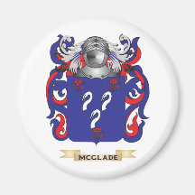 McGlade Coat of Arms (Family Crest) Fridge Magnets