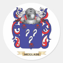 McGlade Coat of Arms (Family Crest) Stickers