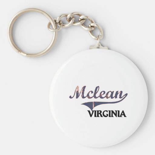 Mclean Virginia City Classic Keychain