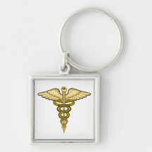 MD Caduceus Keychains