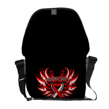 MDS Awareness Heart Wings.png Messenger Bags