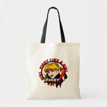 MDS Fight Like A Girl Attitude Canvas Bag