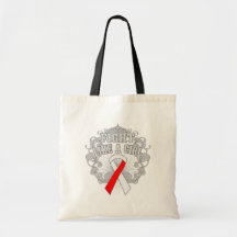 MDS Fight Like A Girl Fleurish Tote Bags