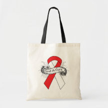MDS Find A Cure Ribbon Tote Bags