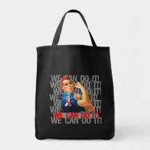 MDS Rosie The Riveter WE CAN DO IT Tote Bags