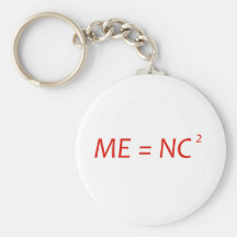 Me Equals NC Squared 3 Keychains