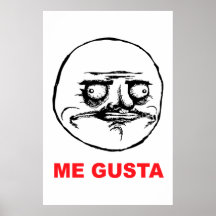 me gusta face rage face meme humour lol rofl posters