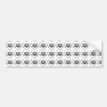 Me Gusta Pattern Bumper Sticker