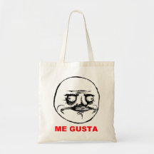 Me Gusta Rage Face Meme Bags