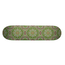 Meadow Flowers Mandala Custom Skate Board