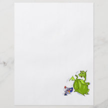 Mean Dragon Poked by Knight Flyer