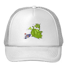 Mean Dragon Poked by Knight Hats