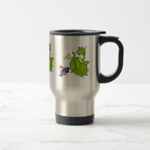 Mean Dragon Poked by Knight Mugs