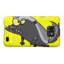 mean honey badger cartoon character samsung galaxy s cases