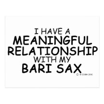 Meaningful Relationship Bari Sax Postcards