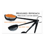 Measuring spoons spices cooking baking biz cards business card