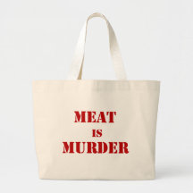 Meat is Murder Canvas Bag