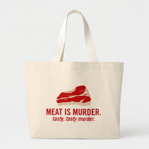 Meat is Murder, Tasty Murder Tote Bags
