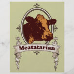 Meatatarian Cow Banner Personalized Flyer
