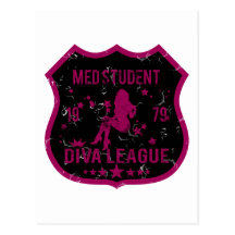 Med Student Diva League Post Cards