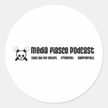 Media Fiasco Podcast Round Sticker