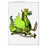 Mediaeval Dragon War Machine Greeting Cards
