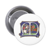 Mediaeval Joust Pinback Button