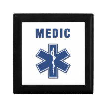 Medic Star Of Life Keepsake Boxes