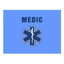 Medic Star of Life Postcards