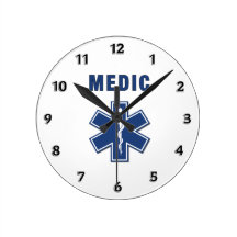 Medic Star Of Life Wallclocks