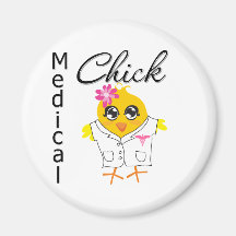 Medical Chick Occupation Magnet