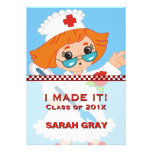 Medical Nursing School Graduation Customised Custom Announcements